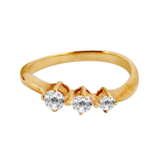 Allure Collection - Cincin 2 Emas Berlian Elysia - SR 0435Y
