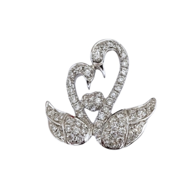 Liontin Emas Berlian Swan Angsa - GDP 2733W