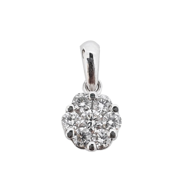 Allure Collection - Liontin Emas Berlian Sakura - SP 0721W/Y - White Gold