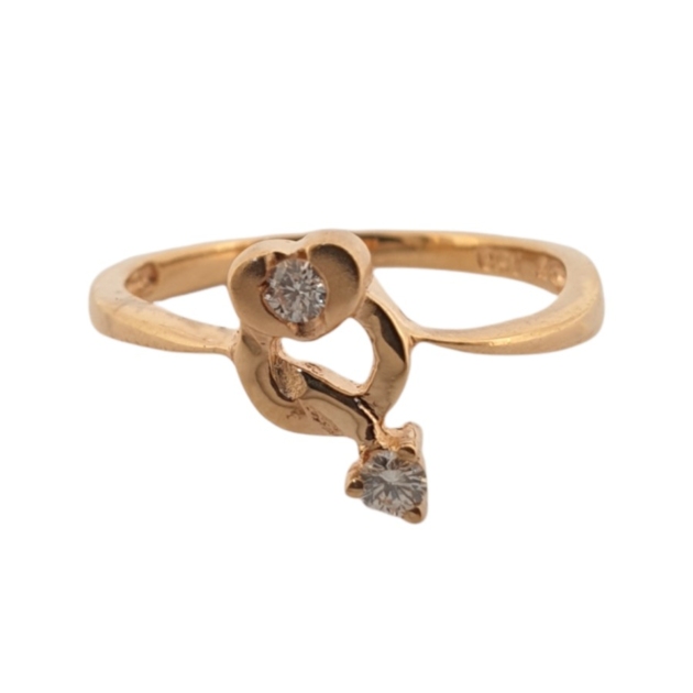 Love Series - Cincin Emas Berlian Alevina - SR 0632Y