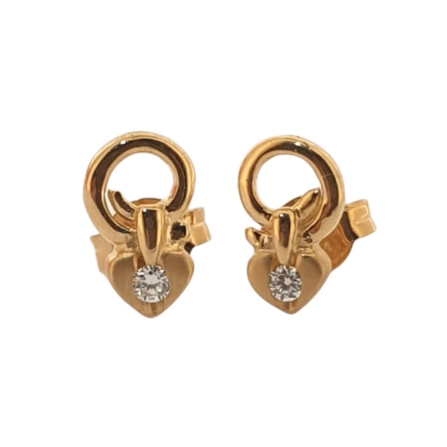 Love Series - Anting Emas Berlian Alevina - SE 0385Y