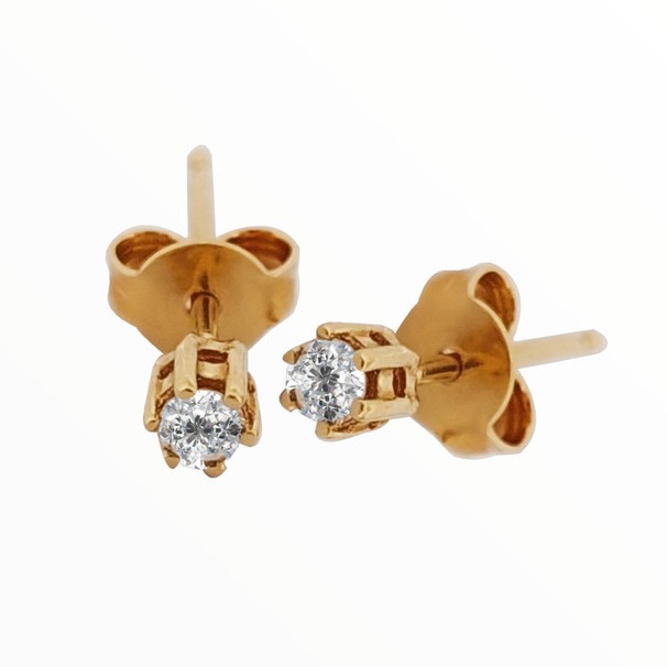 Goldmart Legacy - Timeless 10s Anting Emas Berlian Lucia - PE 0026W/Y - Image 2