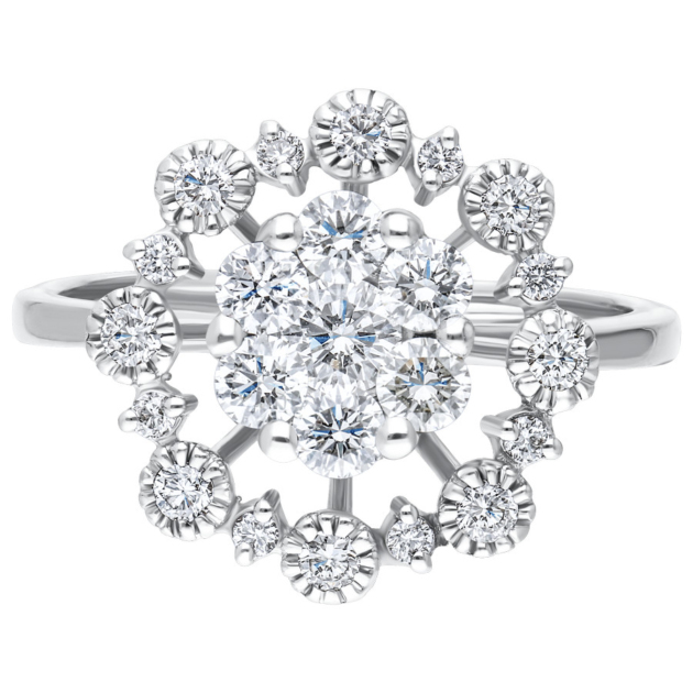 Cincin Angel Emas Berlian - HKR-7691W