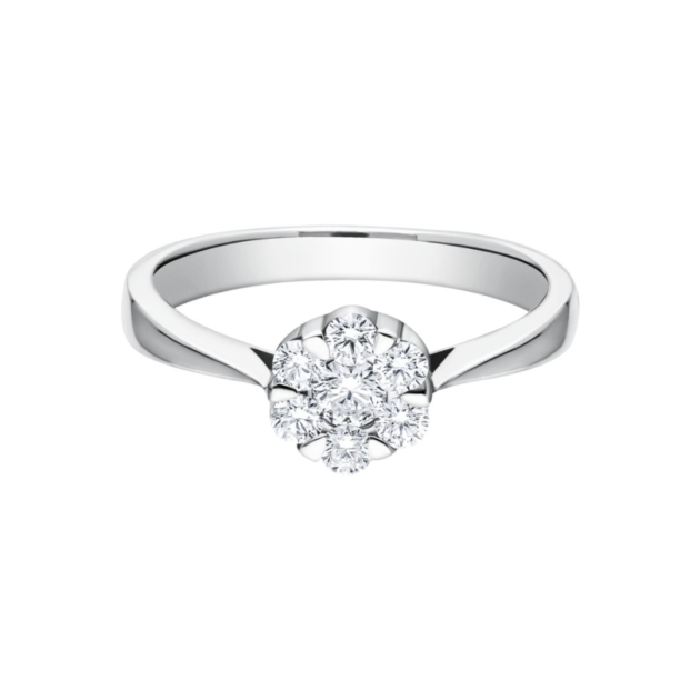 Cincin Emas Berlian Big Diamond Sakura - SR 0845W